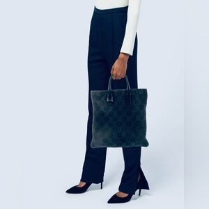 AB Condition Vintage Loewe Anagram Canvas Leather Tote bag + dust bag